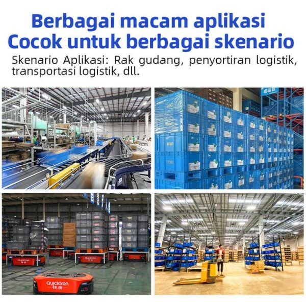 BOX CONTAINER PLASTIK INDUSTRI LINHUI EU64120 UKURAN 60x40x12 CM | KERANJANGINDUSTRI.COM