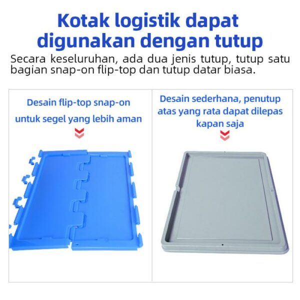 BOX PLASTIK CONTAINER LOGISTIK & INDUSTRI SERBAGUNA LINHUI EU 43280 UKURAN 40x30x28 CM STANDAR INTERNASIONAL | KERANJANGINDUSTRI.COM