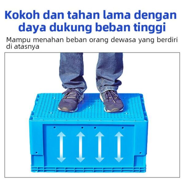 BOX PLASTIK CONTAINER LOGISTIK & INDUSTRI SERBAGUNA LINHUI EU 43280 UKURAN 40x30x28 CM STANDAR INTERNASIONAL | KERANJANGINDUSTRI.COM