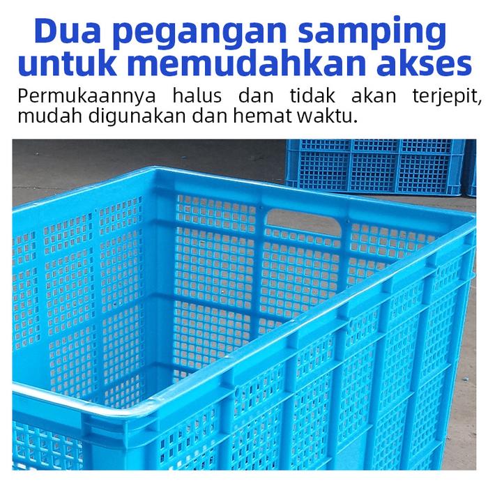 KERANJANG INDUSTRI BESAR PLASTIK LINHUI TIPE 755 BASKETS UKURAN 80,5 x 57,5 x 51 CM | KERANJANGINDUSTRI.COM