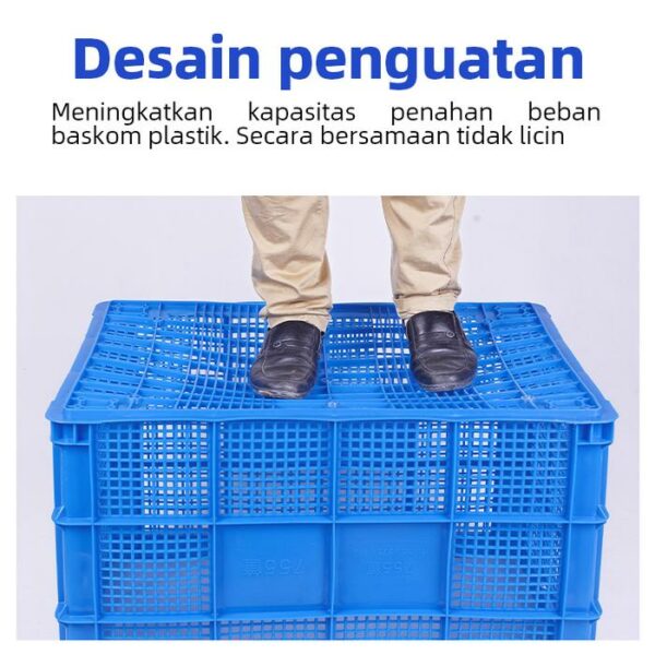 KERANJANG INDUSTRI BESAR PLASTIK LINHUI TIPE 755 BASKETS UKURAN 80,5 x 57,5 x 51 CM | KERANJANGINDUSTRI.COM