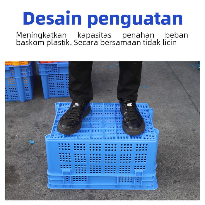 KERANJANG INDUSTRI PLASTIK SERBAGUNA LINHUI 600 OFFSET BASKETS 60x40x31 CM | KERANJANGINDUSTRI.COM