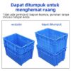 KERANJANG INDUSTRI PLASTIK SERBAGUNA LINHUI 600 OFFSET BASKETS 60x40x31 CM | KERANJANGINDUSTRI.COM