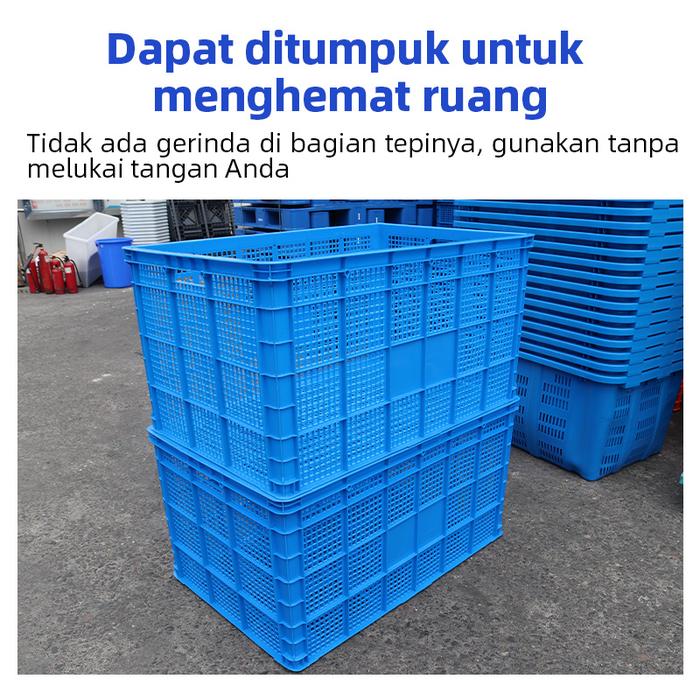 KERANJANG INDUSTRI SEDANG PLASTIK LINHUI TIPE 620 BASKETS UKURAN 60,5x40x35 CM | KERANJANGINDUSTRI.COM