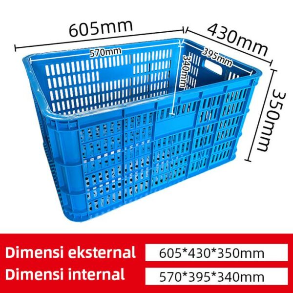 KERANJANG INDUSTRI SEDANG PLASTIK LINHUI TIPE 620 BASKETS KERANJANG INDUSTRI SEDANG PLASTIK LINHUI TIPE 620 BASKETS UKURAN 60,5x40x35 CM | KERANJANGINDUSTRI.COM