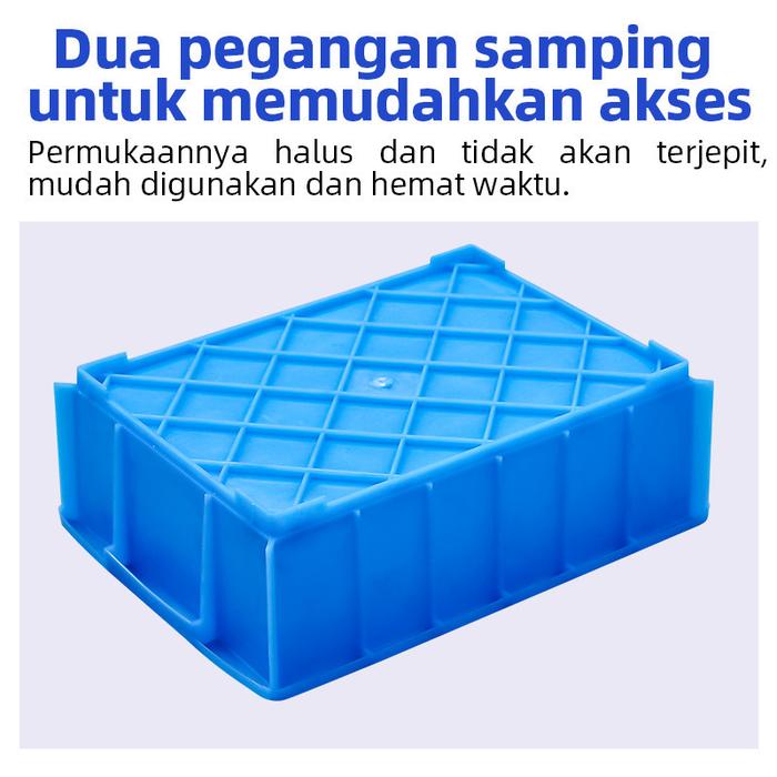 BOX PLASTIK CONTAINER INDUSTRI SERBAGUNA LINHUI TIPE 320-3 UKURAN 35x24x10,5 CM | KERANJANGINDUSTRI.COM