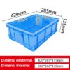 BOX PLASTIK CONTAINER INDUSTRI SERBAGUNA LINHUI TIPE 380-2 UKURAN 42×28,5×13,5 CM