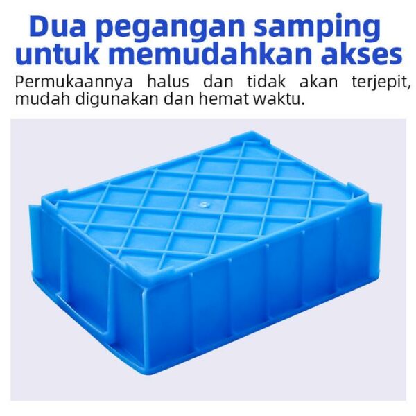 BOX PLASTIK CONTAINER INDUSTRI SERBAGUNA LINHUI TIPE 380-2 UKURAN 42x28,5x13,5 CM | KERANJANGINDUSTRI.COM