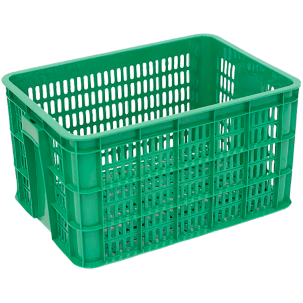 KONTAINER PLASTIK INDUSTRIAL SERBAGUNA ATARI 9886 L (LUBANG) UKURAN 49,5 x 35 x 26,7 CM: Keranjang Plastik Berlubang untuk Penyimpanan, Distribusi, dan Kebutuhan Industri