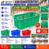 KONTAINER PLASTIK INDUSTRIAL SERBAGUNA ATARI 9888 L (LUBANG) UKURAN 52,7 x 27,2 x 26,8 CM: Solusi Praktis untuk Penyimpanan, Sortir, Handling, dan Distribusi Barang